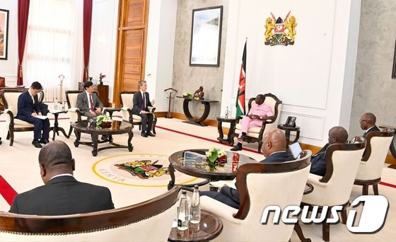 김홍균 외교차관, 케냐 대통령 예방
