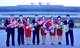 2024년 아시아레슬링선수권에 참가했던 북한 선수단
