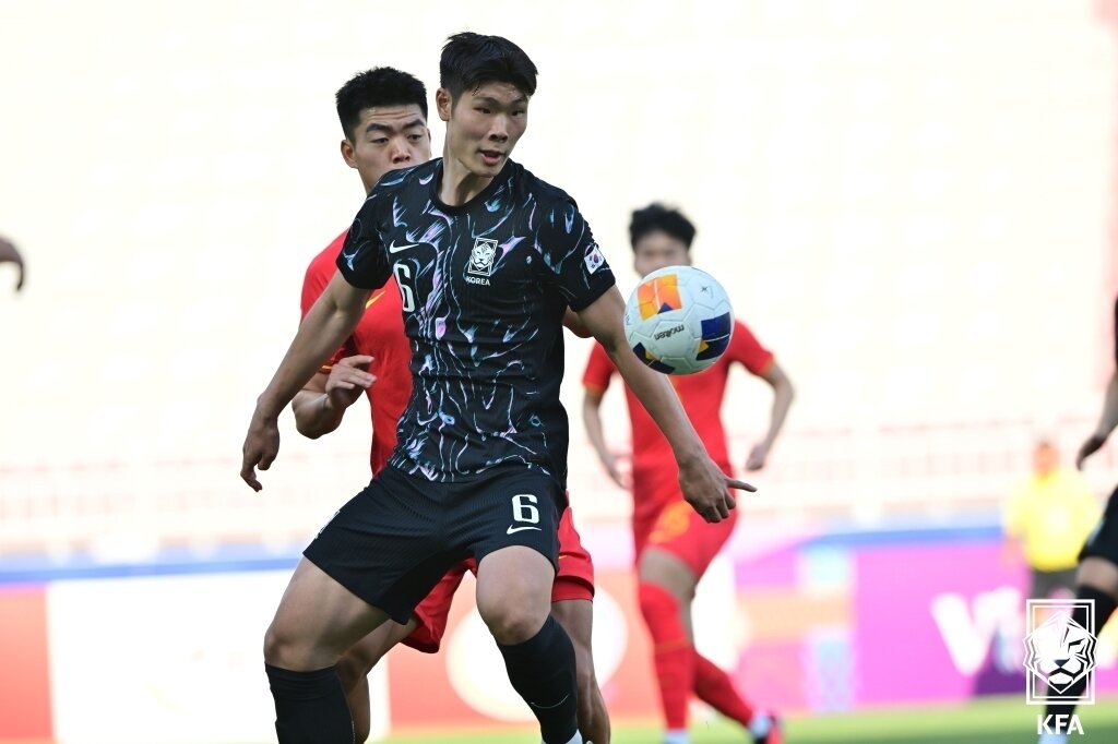 본문 이미지 - 올림픽 축구대표팀 공격수 이영준 &#40;대한축구협회 제공&#41;