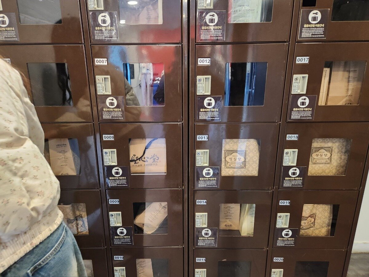 본문 이미지 - 대전의 한 코인 로커. (온라인 커뮤니티 갈무리)