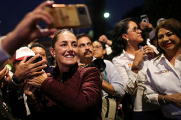 [포토]멕시코 첫 여성 대통령은 나