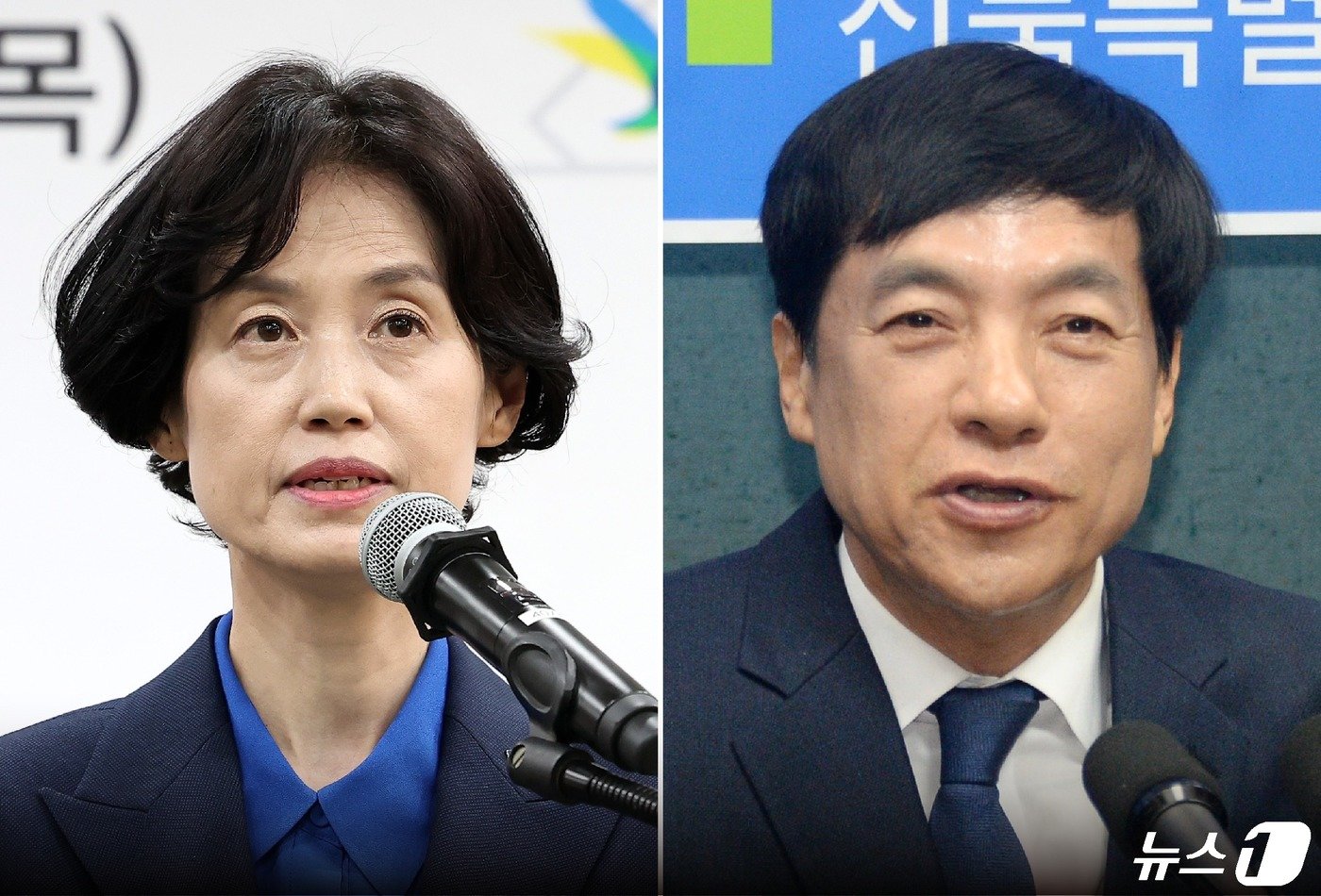 본문 이미지 - 박은정 전 부장검사(왼쪽)와 이성윤 전 고검장. ⓒ News1 양혜림 디자이너