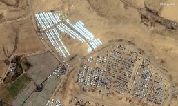 [포토] 라파 인근에 건설되는 텐트촌