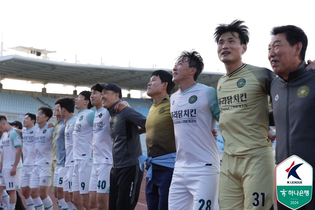 2연승의 신바람을 낸 김포&#40;한국프로축구연맹 제공&#41; 