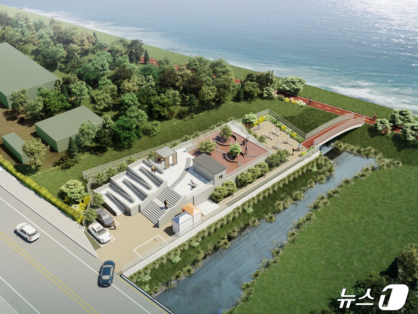 본문 이미지 - '친환경 주민쉼터' 조감도.