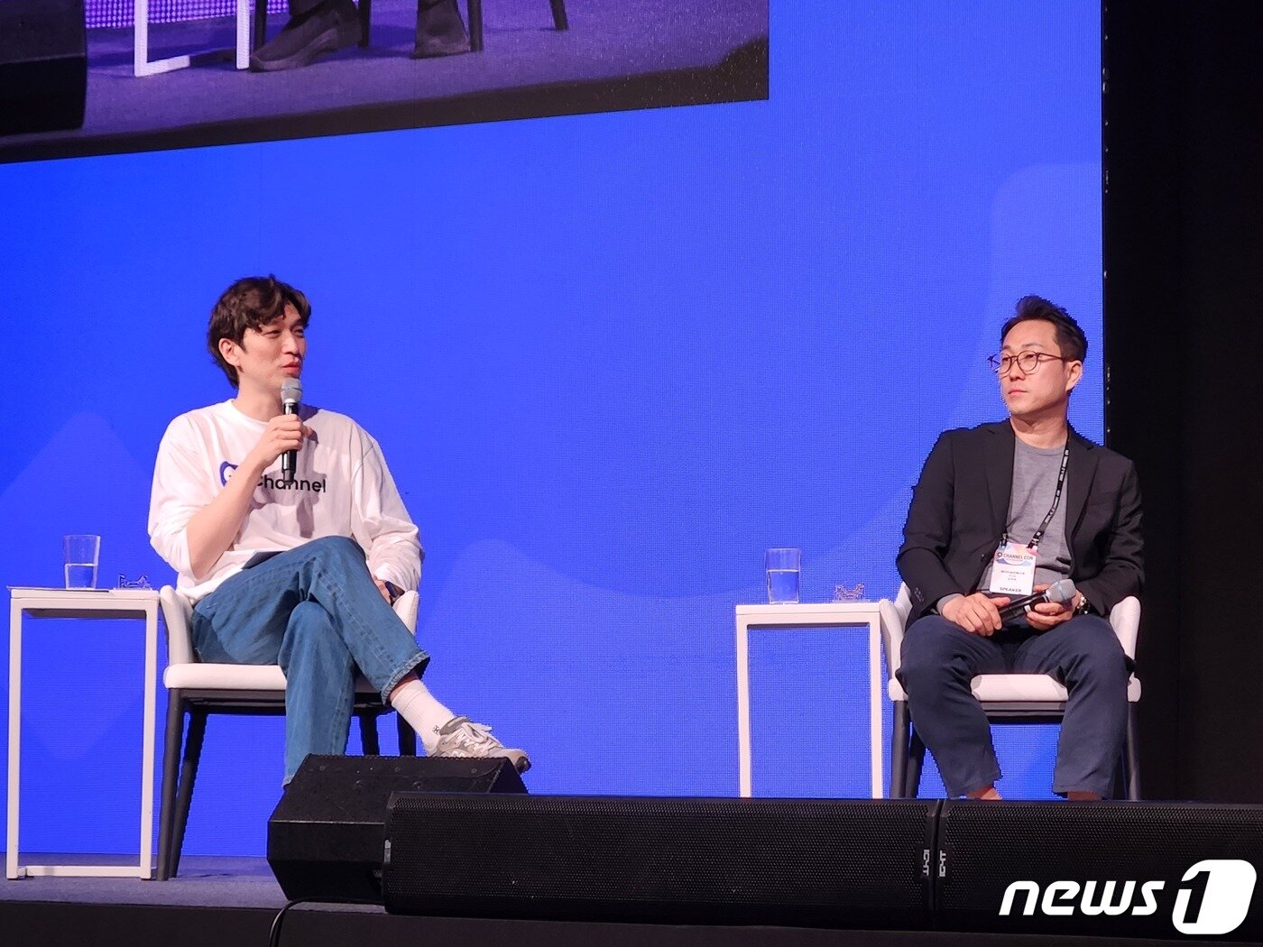 본문 이미지 - 3일 서울 강남 그랜드 인터컨티넨탈 서울 파르나스 그랜드볼룸에서 열린 '채널콘 콘퍼런스'에서 '벤처투자 시장의 겨울, 봄이 올까요?'라는 주제로 세션이 진행되고 있다./=뉴스1 이정후 기자