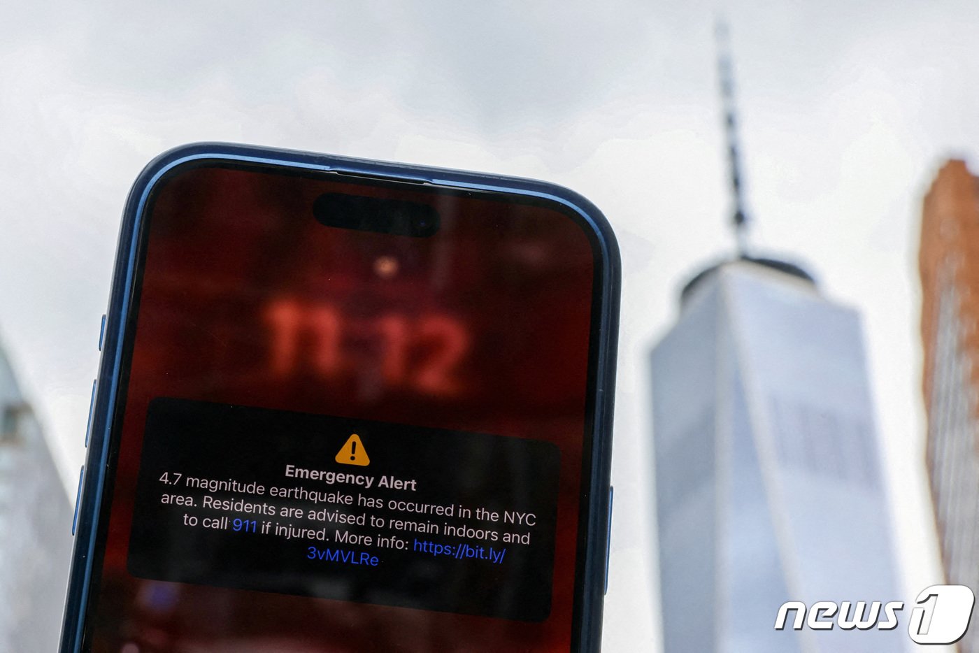 본문 이미지 - 미 동부 뉴저지주에서 규모 4.7 지진이 발생하면서 뉴욕시 주민들에게 지진 경보 알림이 발송됐다. 2024.4.5 ⓒ 로이터=뉴스1 ⓒ News1 강민경 기자
