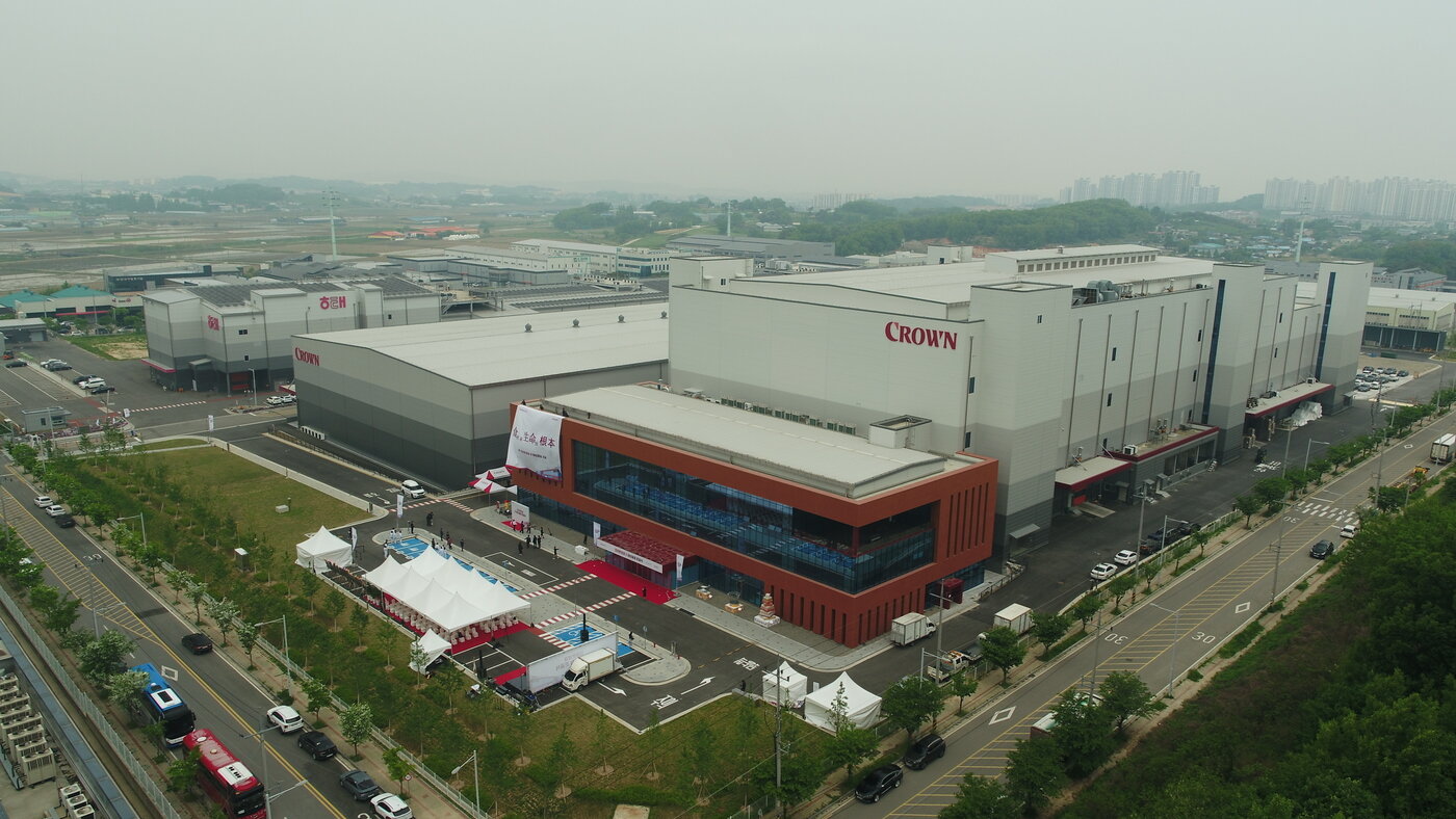 본문 이미지 - 크라운제과 신 아산공장 준공식 전경(크라운제과 제공)