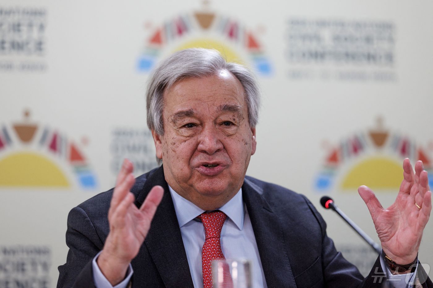 본문 이미지 - 안토니우 구테흐스 유엔 사무총장. ⓒ AFP=뉴스1 ⓒ News1 정윤영 기자