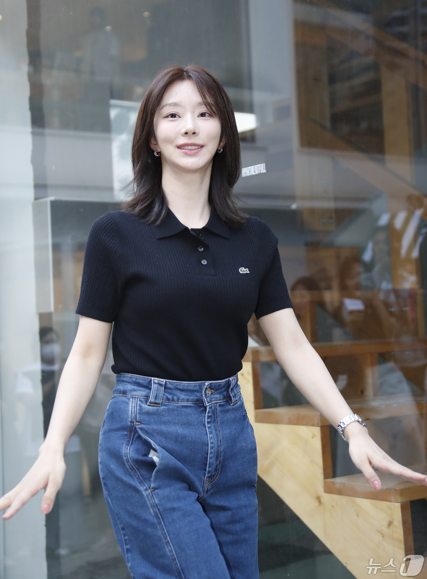 (서울=뉴스1) 권현진 기자 = 배우 이주빈이 14일 서울 성동구 한 매장에서 진행된 프랑스 패션 스포츠 브랜드 팝업 행사에 참석하고 있다. 2024.5.14/뉴스1