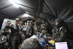 김명수 합참의장, 한미 연합 과학화전투훈련 점검
