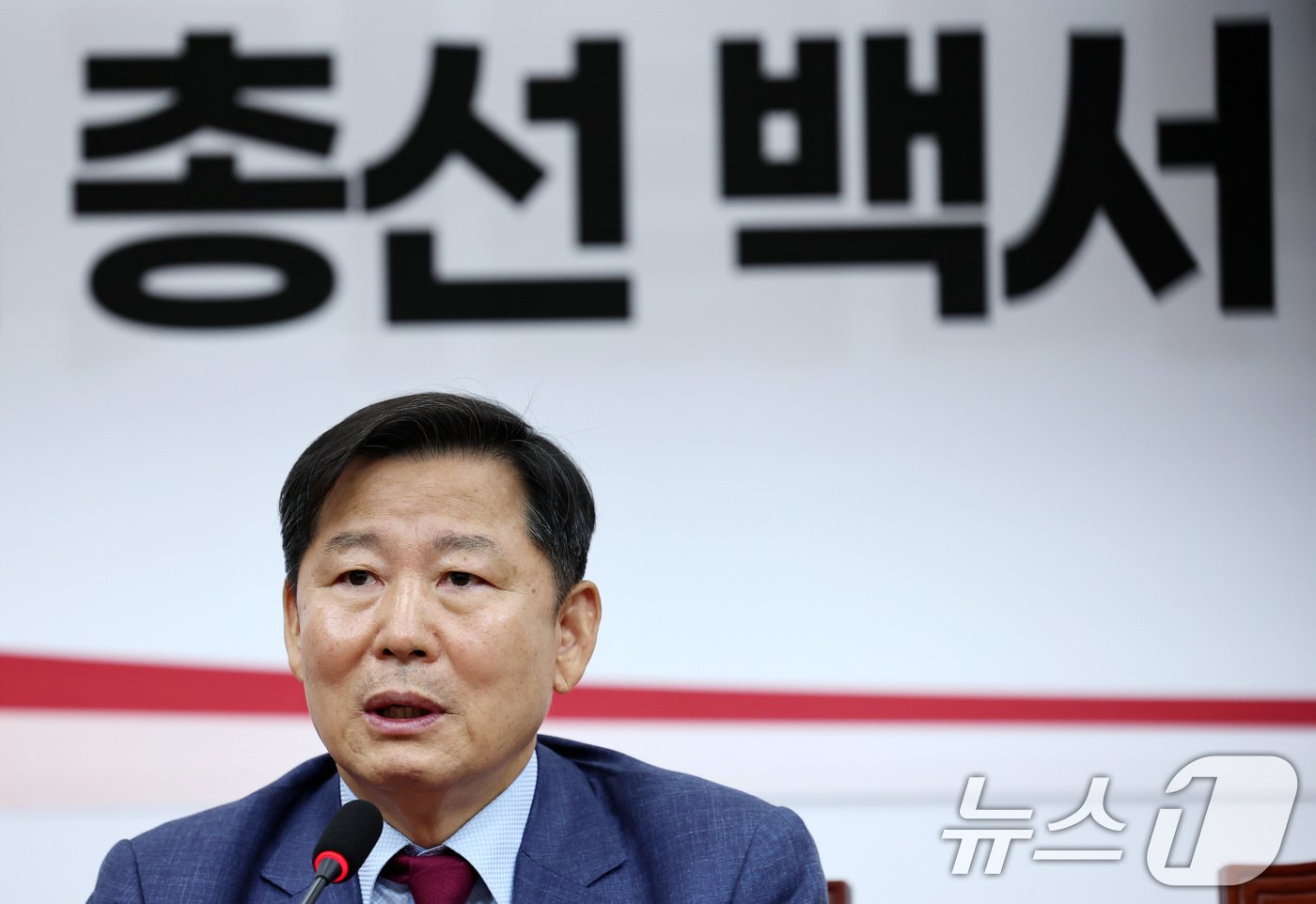 본문 이미지 - 이철규 국민의힘 의원이 17일 오후 서울 여의도 국회에서 열린 당 총선백서특별위원회 공천관련 평가회의에서 발언을 하고 있다. 2024.5.17/뉴스1 ⓒ News1 구윤성 기자