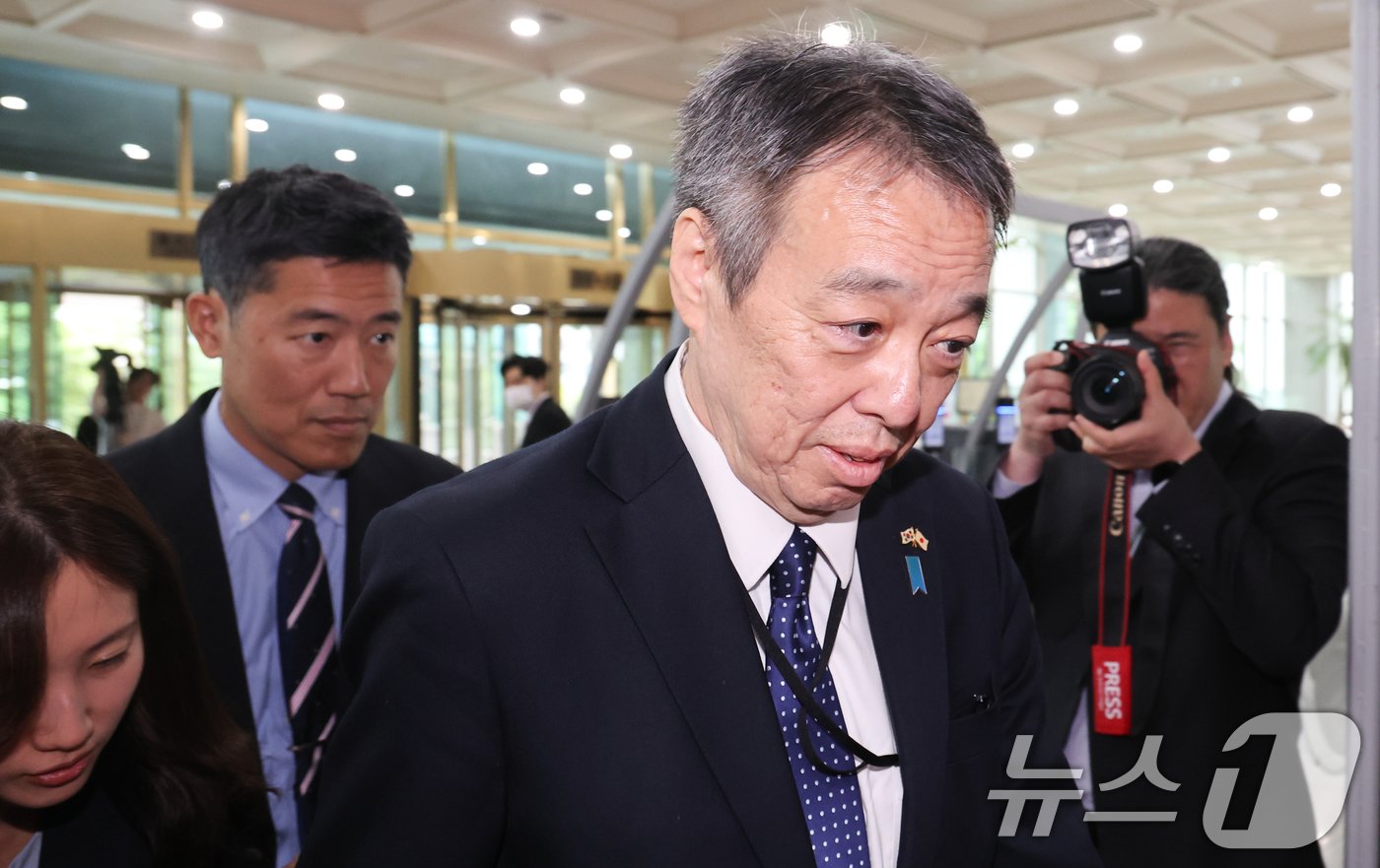 본문 이미지 - 미즈시마 고이치 신임 주한 일본대사. 2024.5.17/뉴스1 ⓒ News1 허경 기자