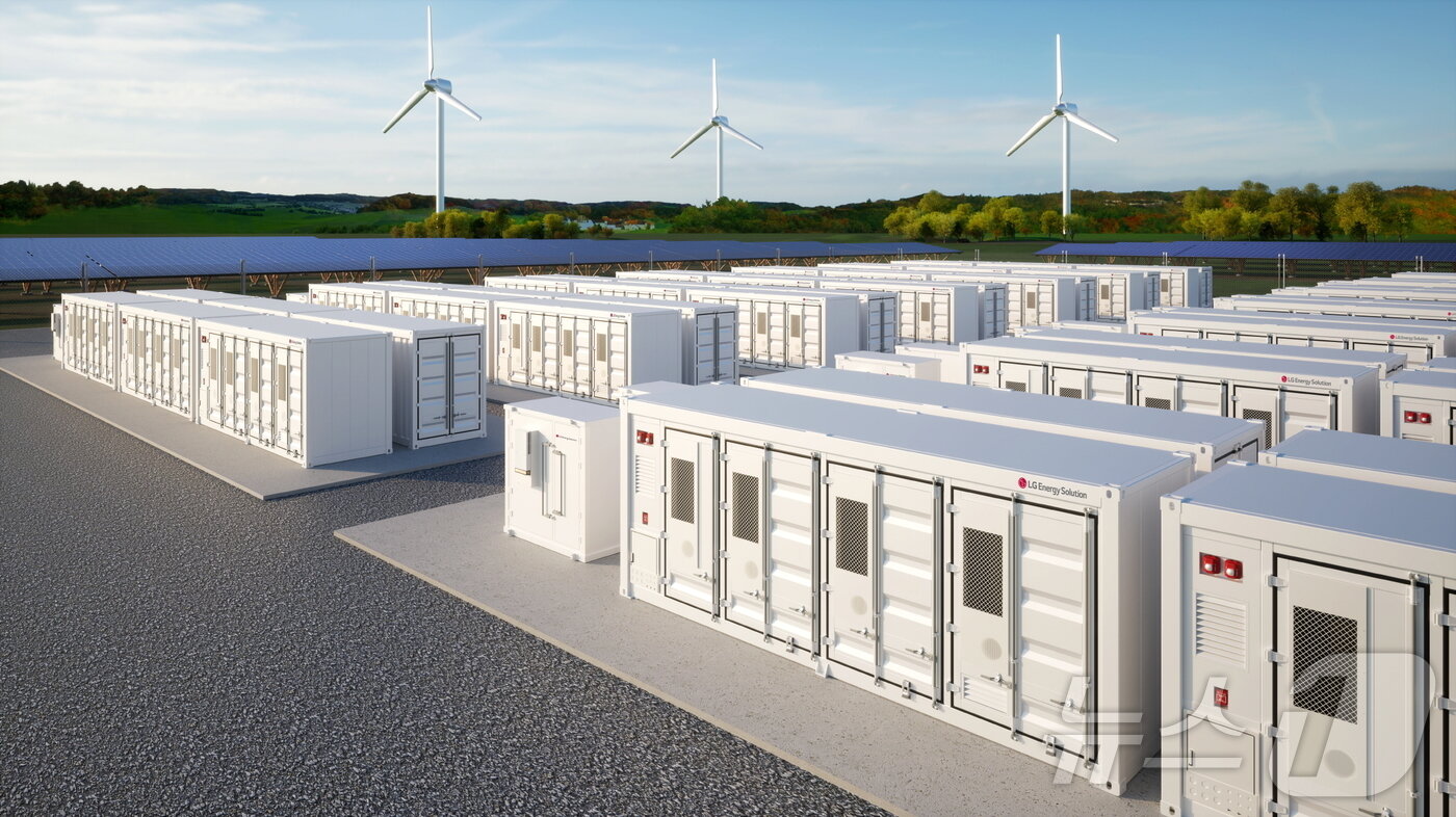 본문 이미지 - LG에너지솔루션 전력망 컨테이너 제품(LG에너지솔루션) ⓒ News1 최동현 기자