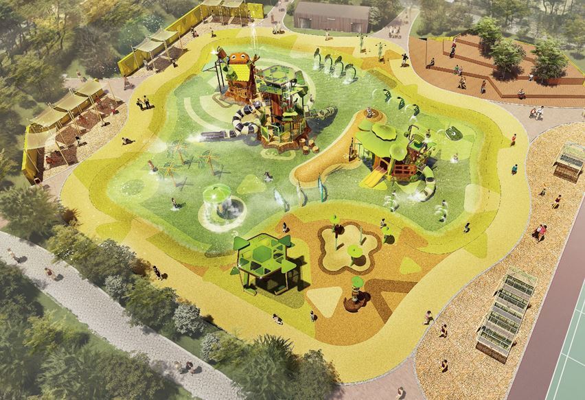 본문 이미지 - 청주 장전공원 물놀이장 조감도.