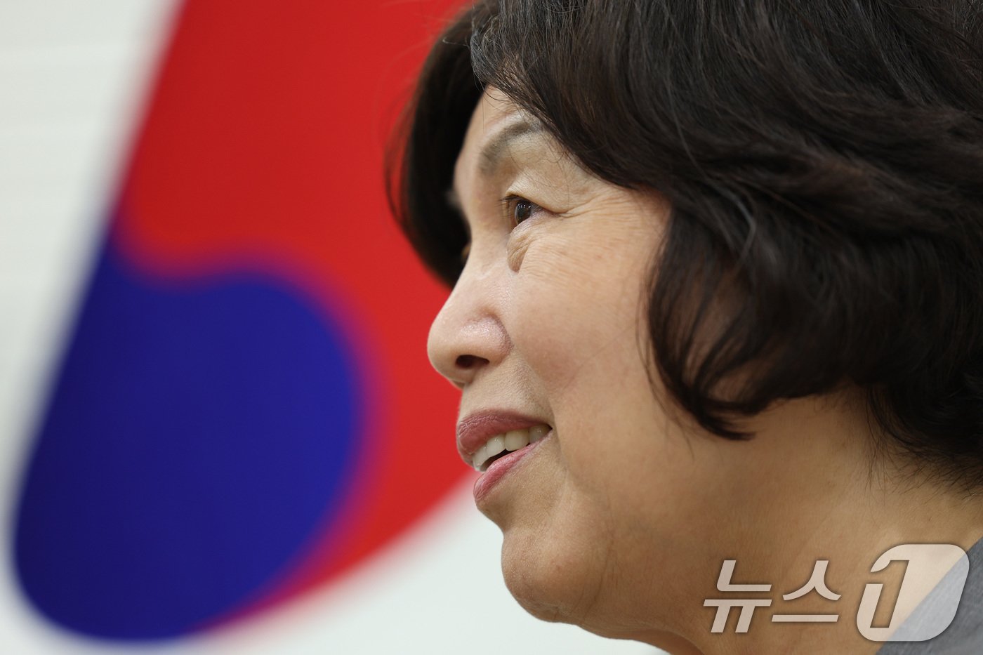 본문 이미지 - 강정애 국가보훈부 장관이 20일 서울 용산구 서울지방보훈청에서 뉴스1과 인터뷰를 하고 있다. 2024.5.20/뉴스1 ⓒ News1 신웅수 기자