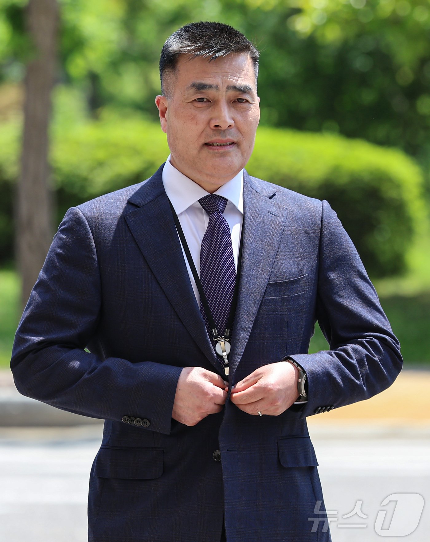 본문 이미지 - 박정훈 전 해병대 수사단장(대령)이 21일 경기 과천시 정부과천청사 고위공직자범죄수사처에 채상병 사건 수사 관련 조사를 받기 위해 출석하고 있다. 2024.5.21/뉴스1 ⓒ News1 김도우 기자