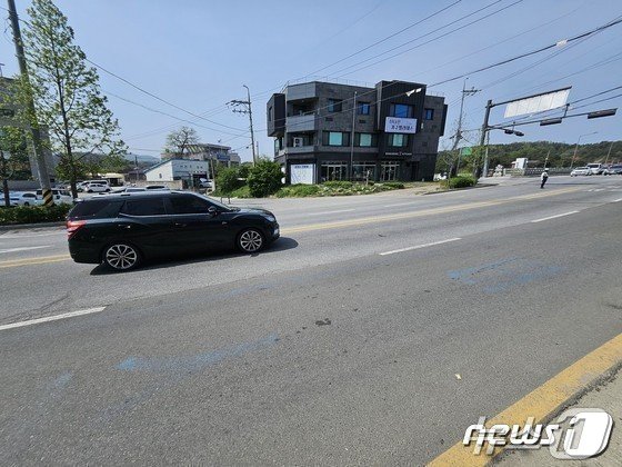 지난 4월 19일 진행된 강릉 급발진 의심사고 재연 시험&#39; 현장. .2024.4.19/뉴스1 한귀섭 기자