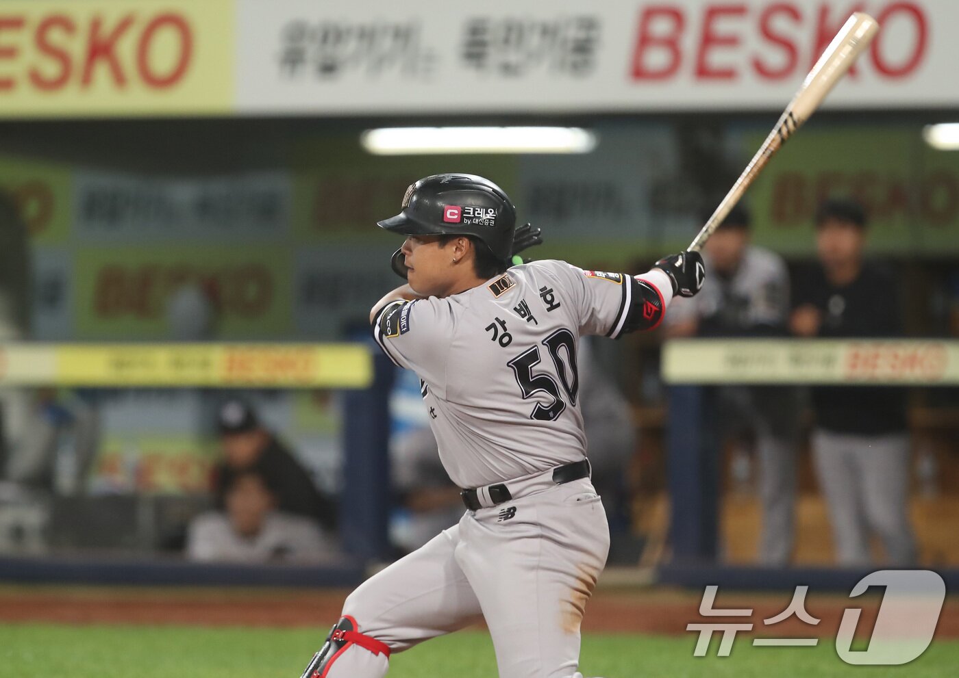 본문 이미지 - 타격하는 KT 위즈 강백호. 2024.5.21/뉴스1 ⓒ News1 공정식 기자