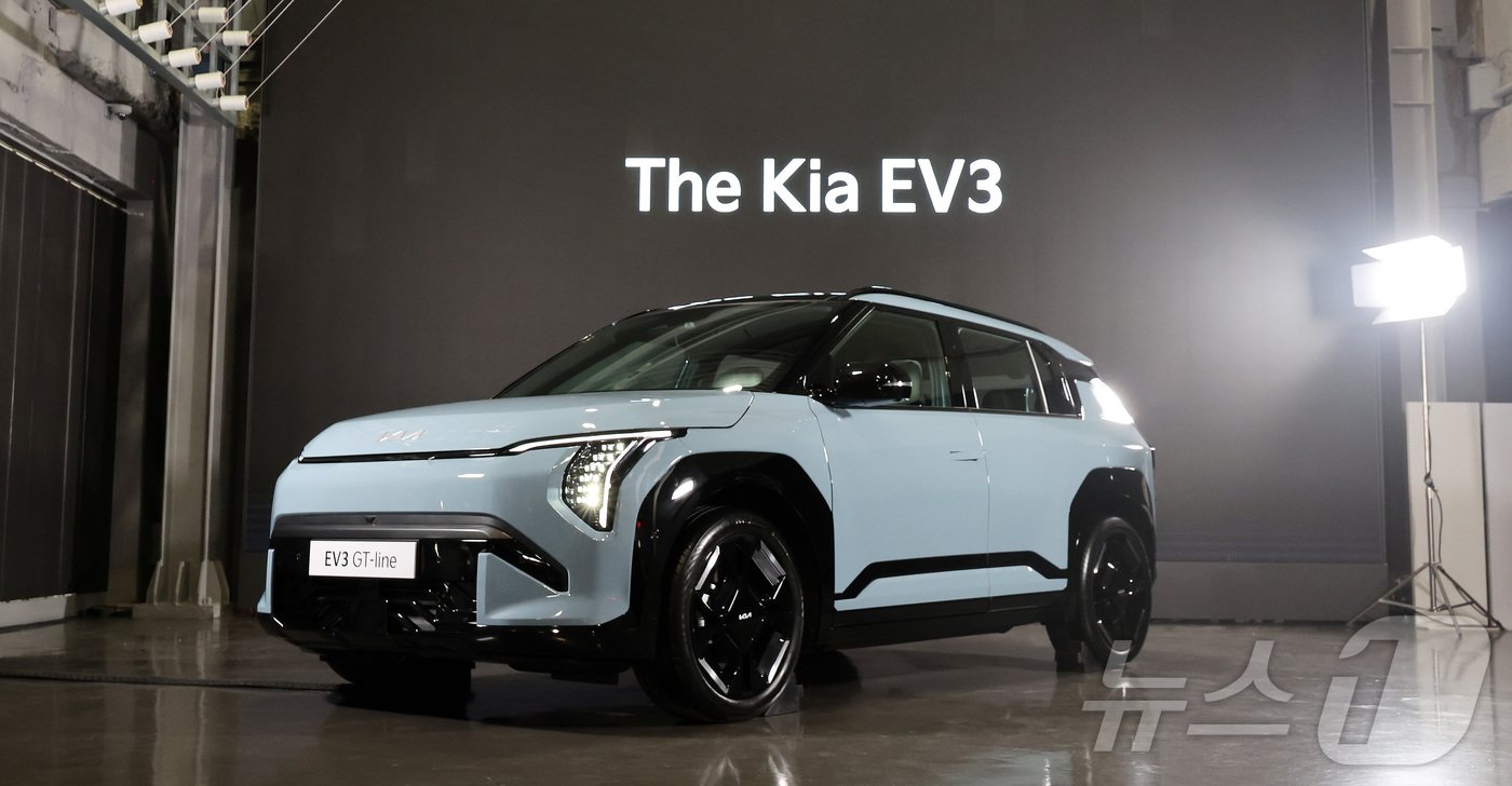 기아의 소형 전기 스포츠유틸리티차&#40;SUV&#41; EV3. 2024.5.23/뉴스1 ⓒ News1