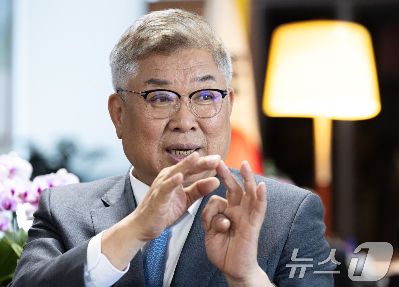 본문 이미지 - 김재록 대한건축사협회 회장이 22일 오후 서울 서초구 대한건축사협회에서 뉴스1과 인터뷰를 하고 있다. 2024.5.22/뉴스1 ⓒ News1 이재명 기자