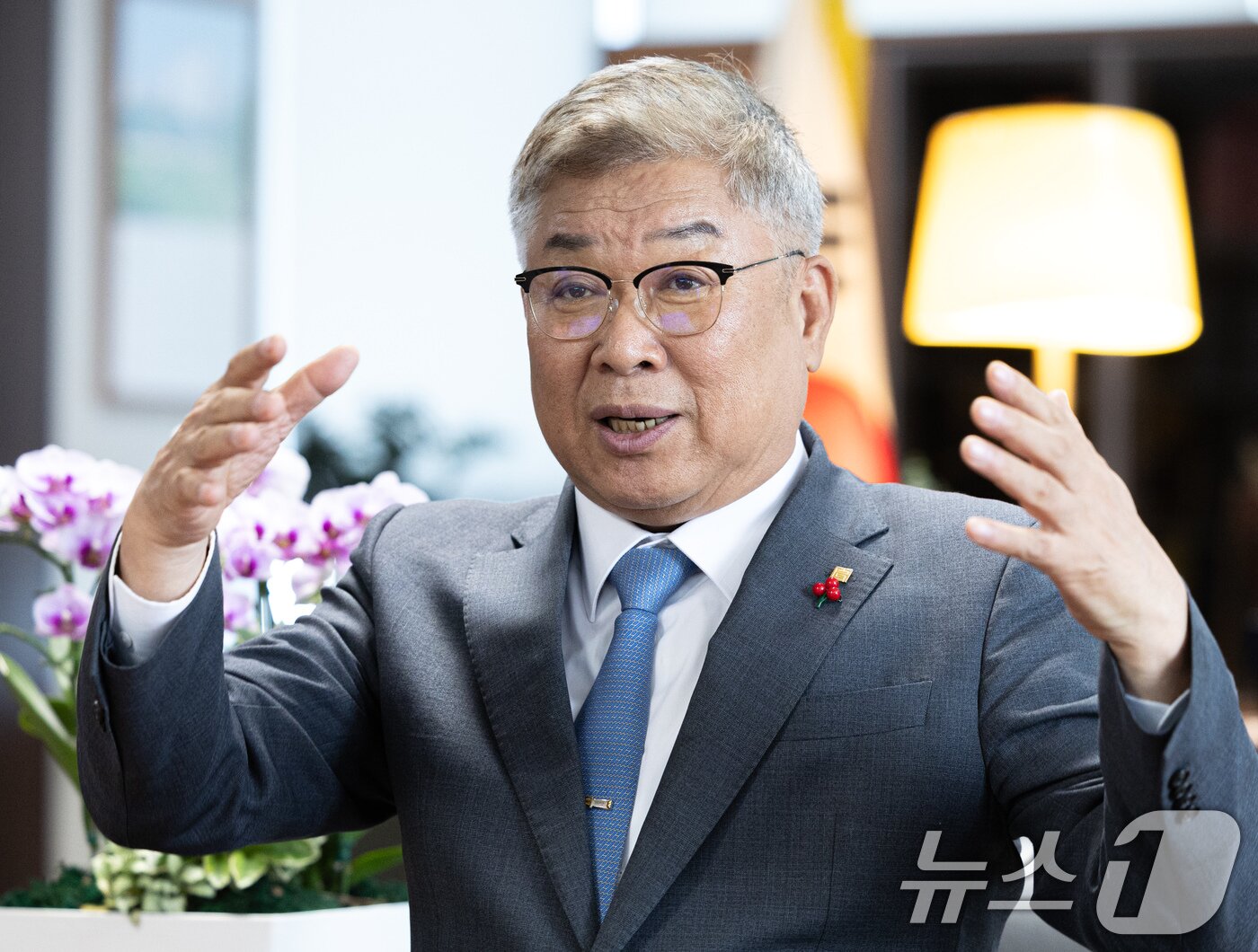 본문 이미지 - 김재록 대한건축사협회 회장이 22일 오후 서울 서초구 대한건축사협회에서 뉴스1과 인터뷰를 하고 있다. 2024.5.22/뉴스1 ⓒ News1 이재명 기자