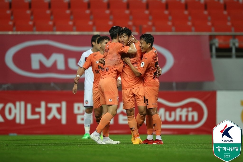 제주 유나이티드가 3경기 만에 승리를 따냈다. &#40;한국프로축구연맹 제공&#41;