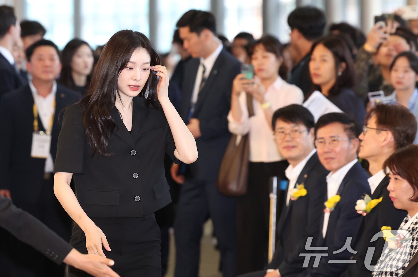 김연아 '취업박람회 왔어요'
