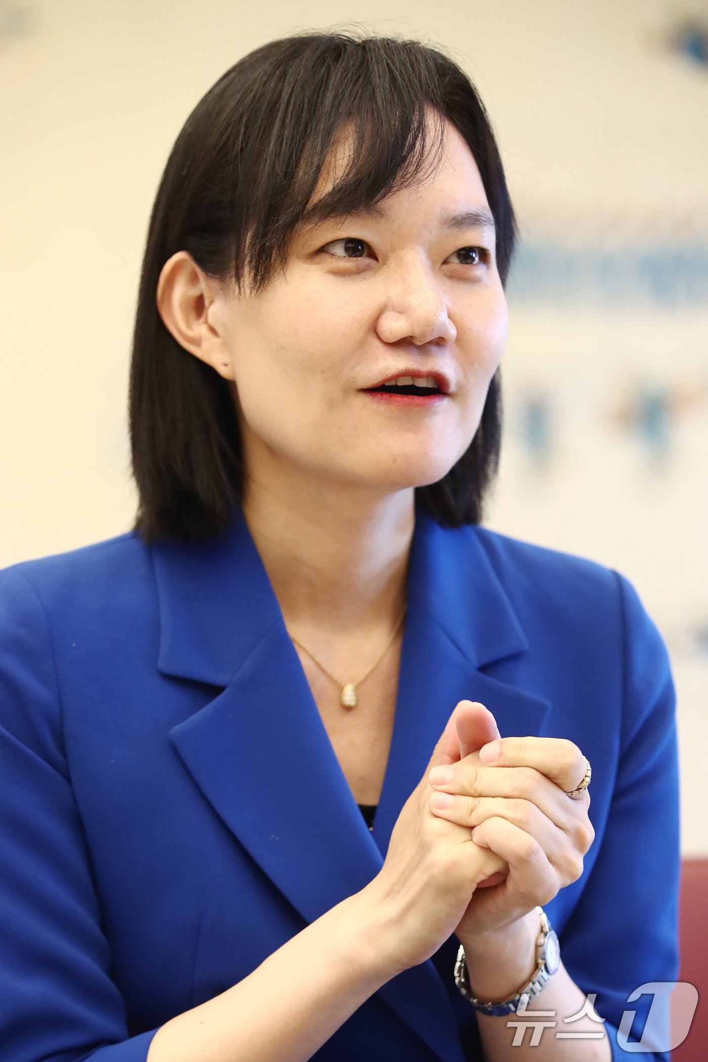 본문 이미지 - 김남희 더불어민주당 경기 광명시을 당선인이 28일 오전 서울 여의도 국회에서 뉴스1과 인터뷰를 하고 있다. 2024.5.28/뉴스1 ⓒ News1 이광호 기자