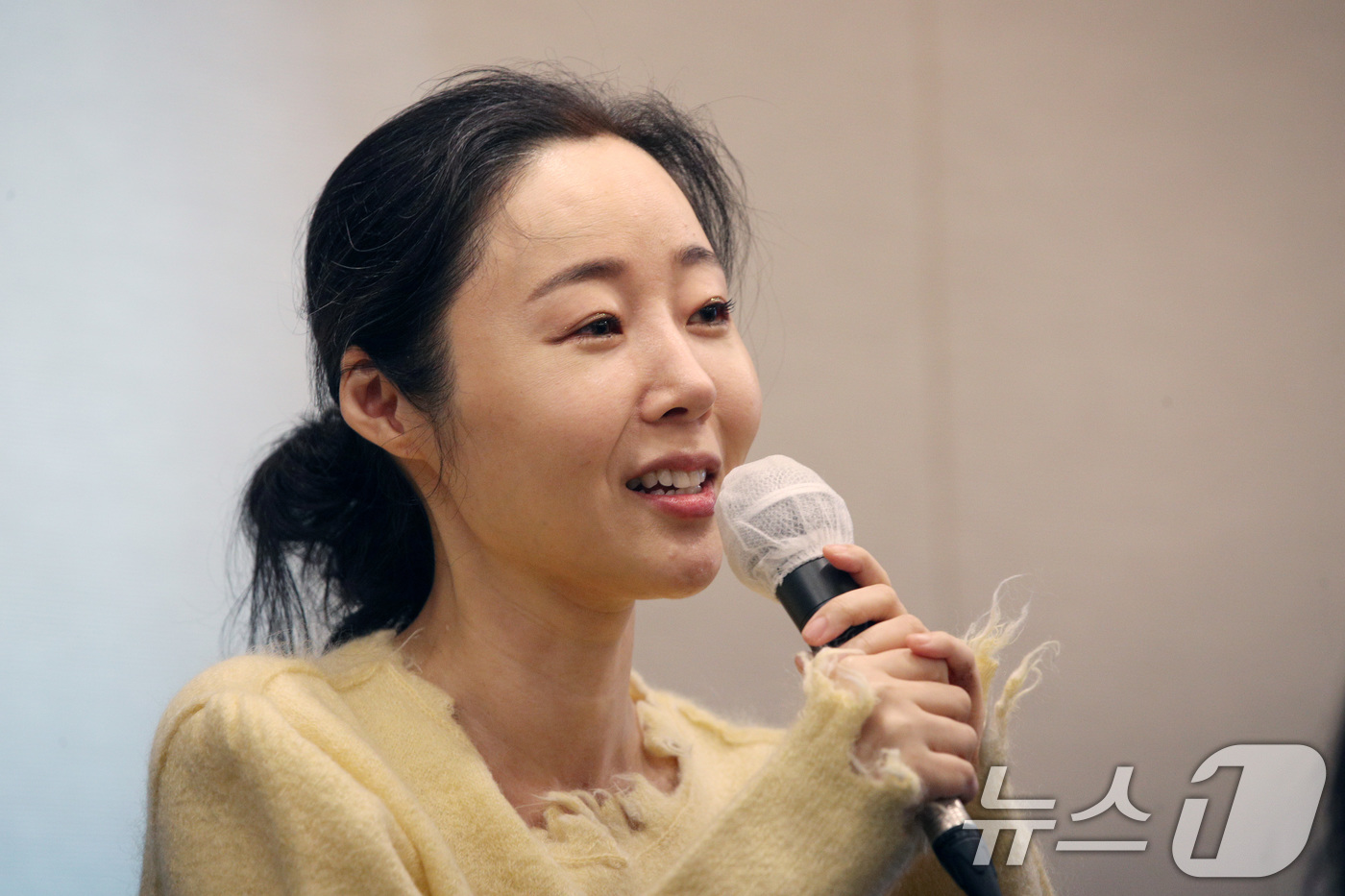 (서울=뉴스1) 이재명 기자 = 민희진 어도어 대표가 31일 오후 서울 중구 프레스센터에서 어도어 임시주주총회 관련 기자회견을 하고 있다.  (공동취재) 2024.5.31/뉴스1
