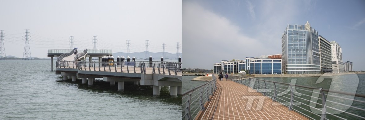 본문 이미지 - 바다와 도시의 공존 ‘거북섬 둘레길’&#40;경기관광공사 제공&#41;/