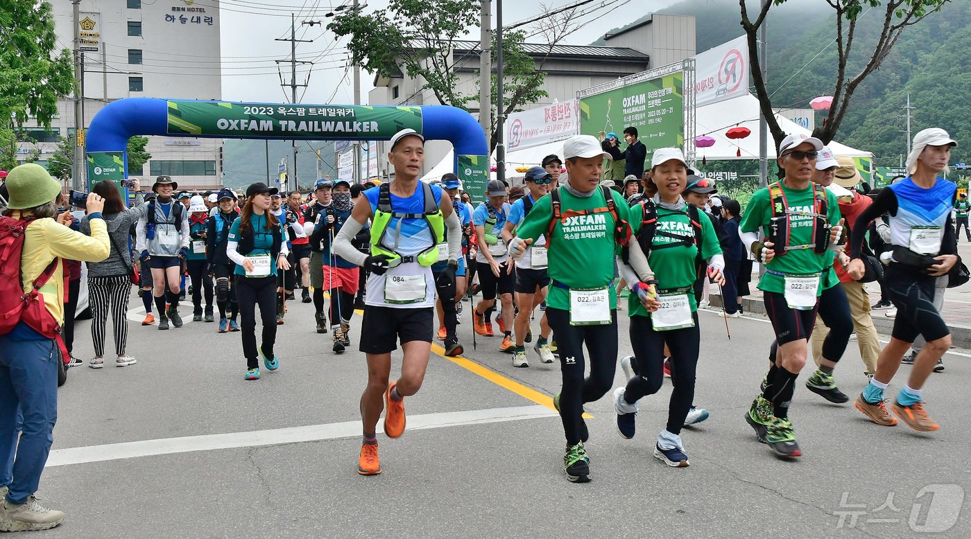 지난해 5월 열린 옥스팜 트레일워커.&#40;인제군 제공&#41;/뉴스1