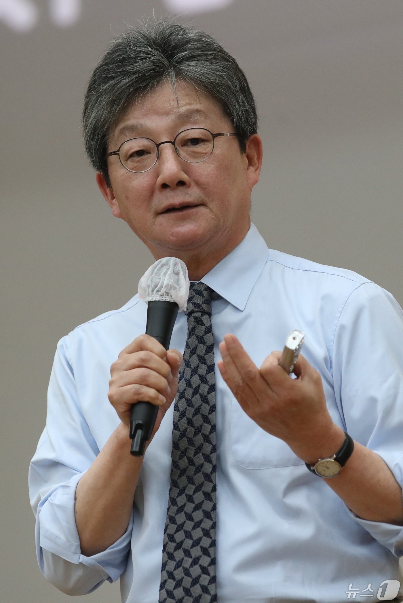 본문 이미지 - 유승민 전 국민의힘 의원이 9일 오후 서울 서대문구 연세대학교에서 &#39;정치 리더의 조건&#39;을 주제로 특강을 하고 있다. 2024.5.9/뉴스1 ⓒ News1 이광호 기자