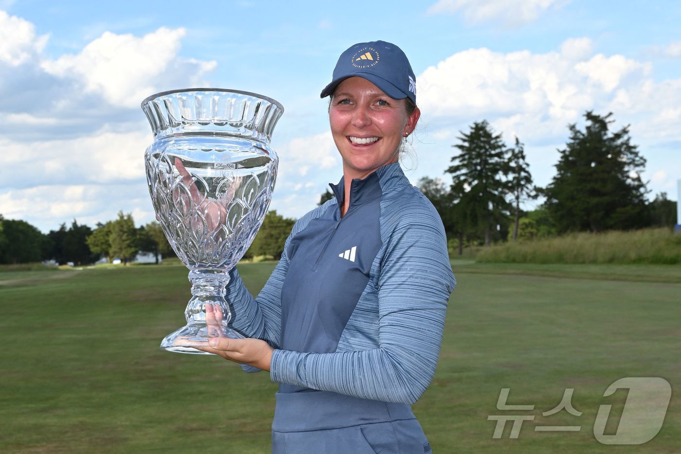 LPGA 투어숍라이트 클래식 마지막날 11언더파를 치며 극적인 역전 우승을 차지한 리네아 스트룀. ⓒ AFP=뉴스1