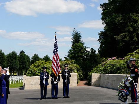 [포토]조 바이든 미국 대통령 1차 대전 전사자 묘지 참배