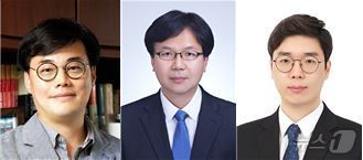 KAIST 기계공학과 박인규 교수&#40;왼쪽부터&#41;, 정준호 기계연 박사, KAIST 기계공학과 하지환 박사과정.