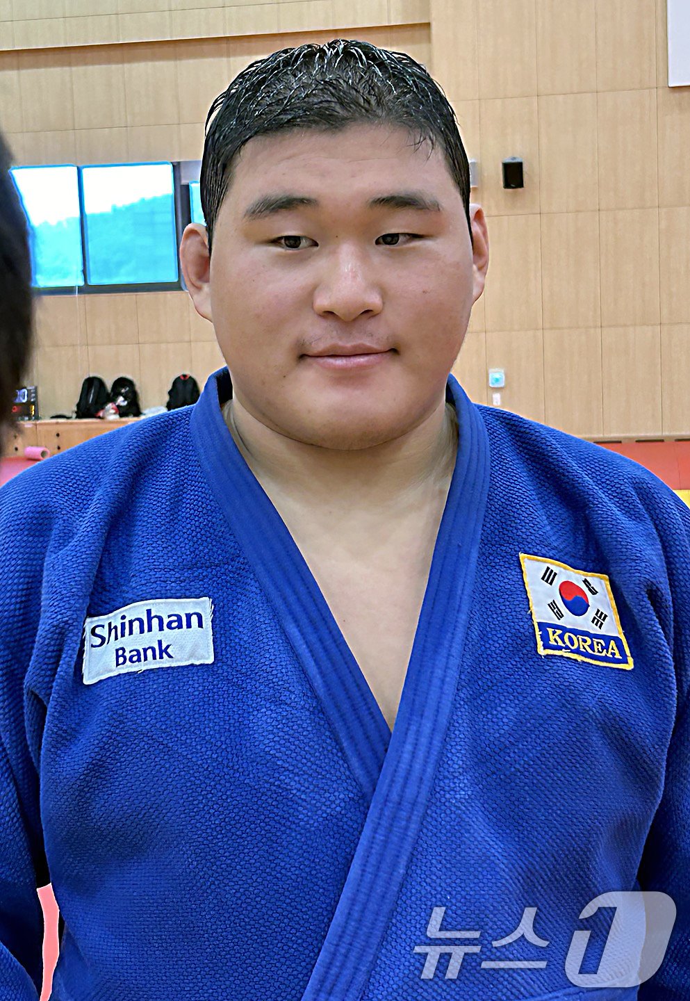 2024 파리하계올림픽에 참가하는 유도 국가대표 김민종 선수가 13일 오전 진천국가대표선수촌 필승관 유도장에서 인터뷰를 하고 있다. 2024.6.13/뉴스1 ⓒ News1 문대현 기자