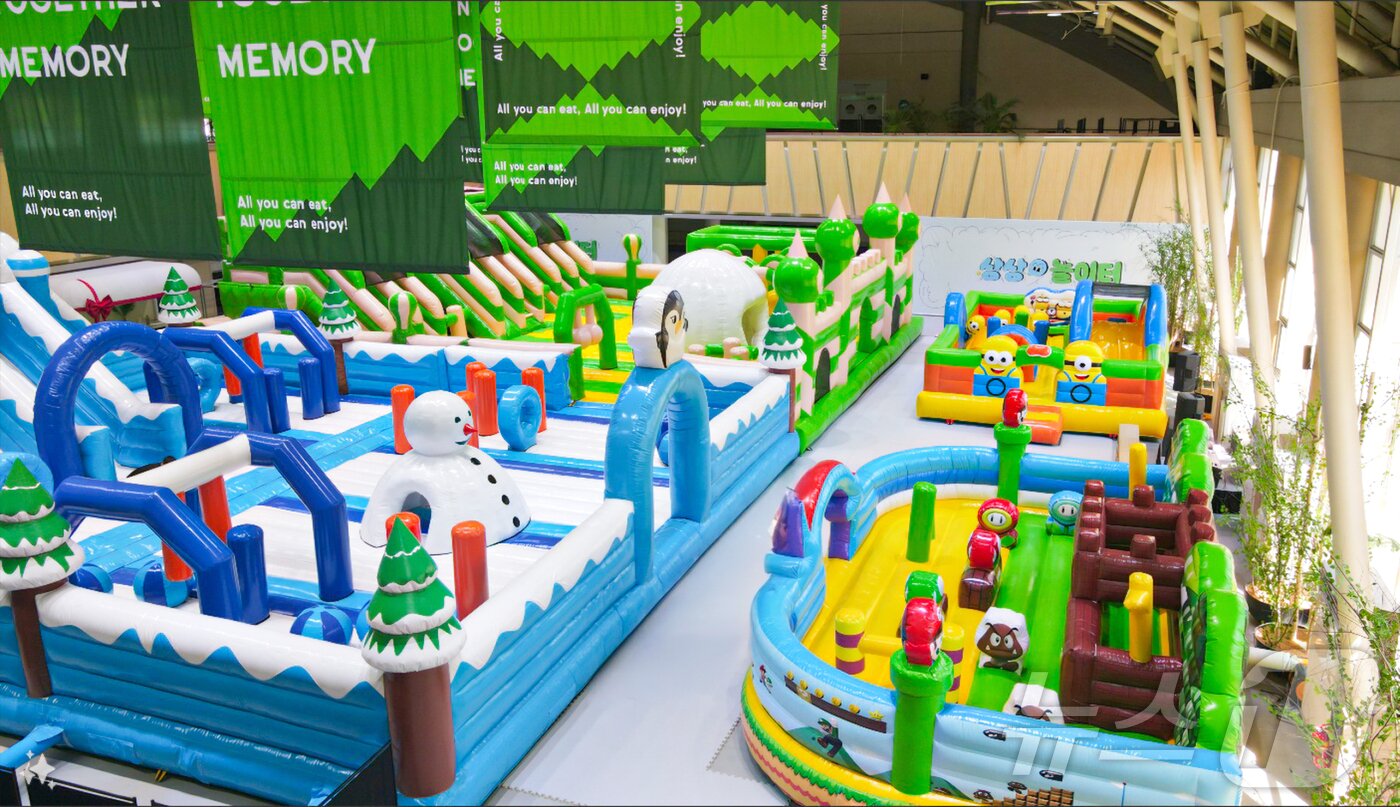 본문 이미지 - 휘닉스파크 실내 에어바운스 놀이공간 상상놀이터.(휘닉스파크 제공) 2024.6.19/뉴스1