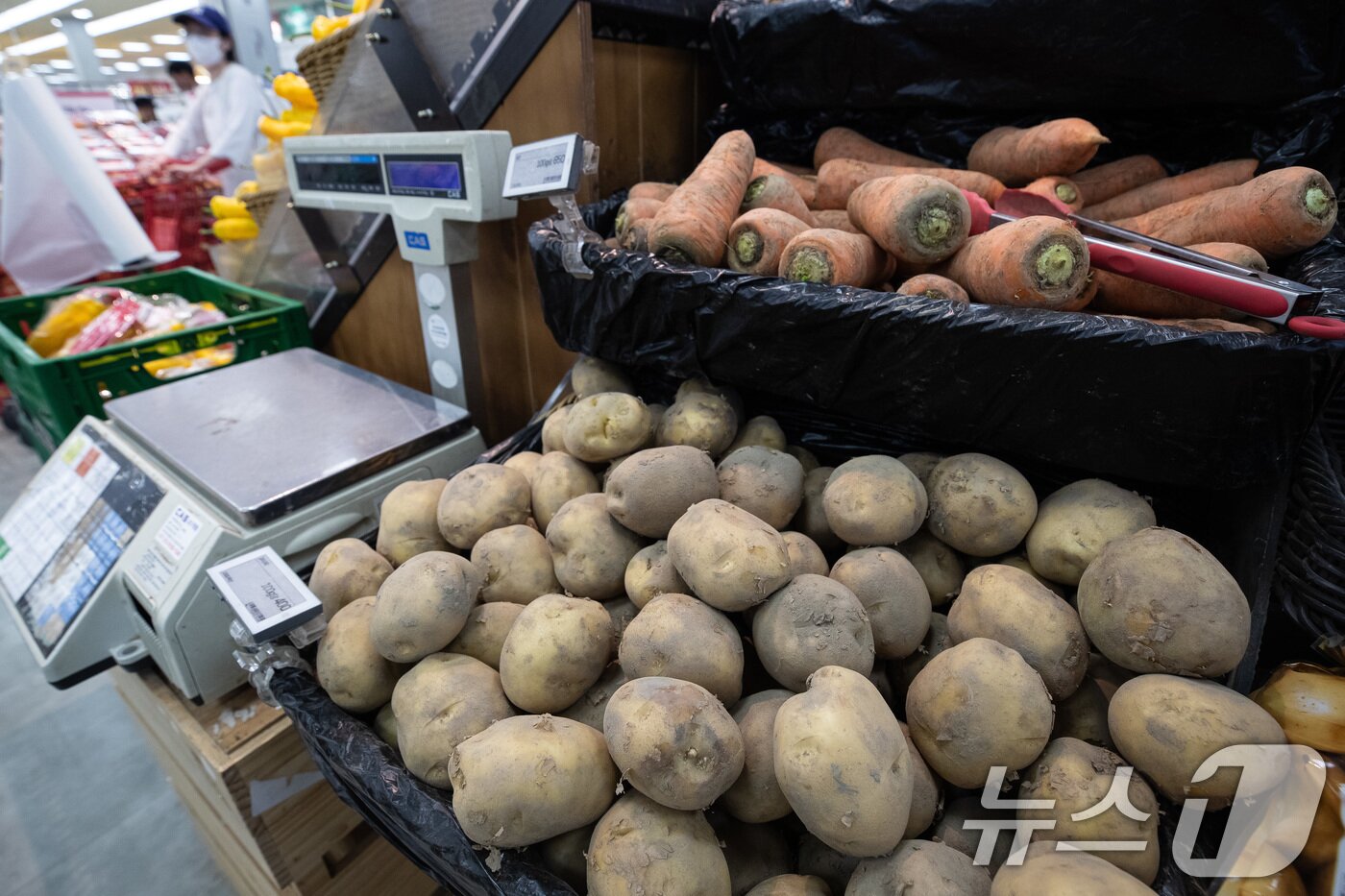 본문 이미지 - 서울시내 한 대형마트에서 시민들이 장을 보고 있다. 2024.6.19/뉴스1 ⓒ News1 유승관 기자