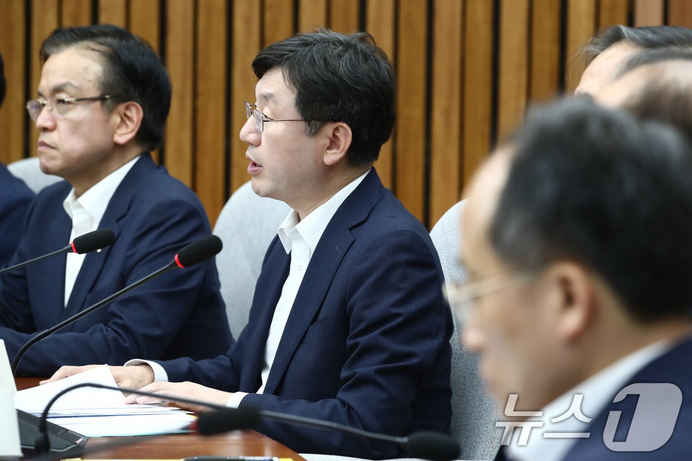 본문 이미지 - 성태윤 대통령비서실 정책실장이 2일 오후 서울 여의도 국회에서 열린 제17차 고위당정협의회에서 발언하고 있다. 2024.6.2/뉴스1 ⓒ News1 이광호 기자