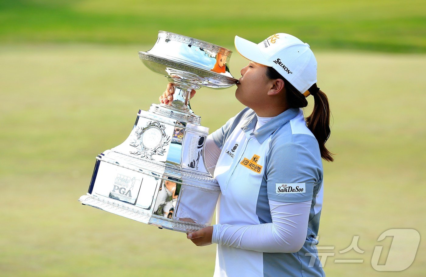 본문 이미지 - KPMG 위민스 PGA 챔피언십에서 2013~2015년 3연패를 달성했던 박인비. ⓒ AFP=뉴스1