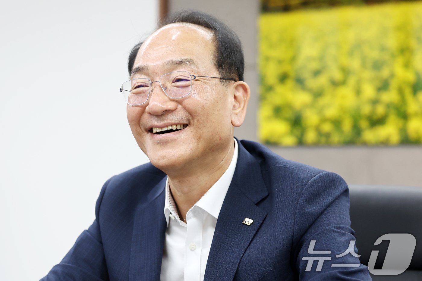 본문 이미지 - 이성해 국가철도공단 이사장이 20일 서울 용산구 국가철도공단 수도권본부에서 뉴스1과 인터뷰를 하고 있다. 2024.6.20/뉴스1 ⓒ News1 민경석 기자