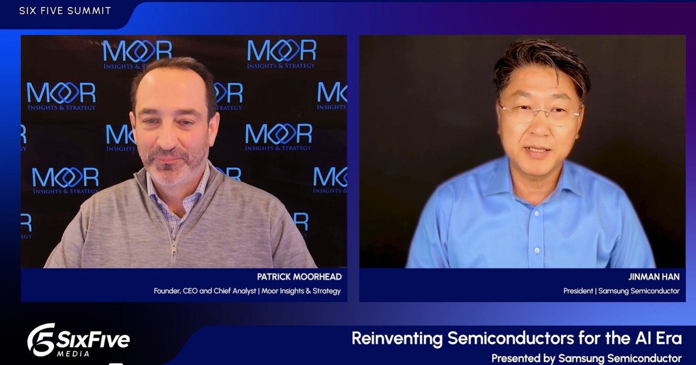 본문 이미지 - 한진만 삼성전자 DS부문 미주총괄 부사장(오른쪽). (식스파이브서밋 홈페이지 갈무리). ⓒ 뉴스1