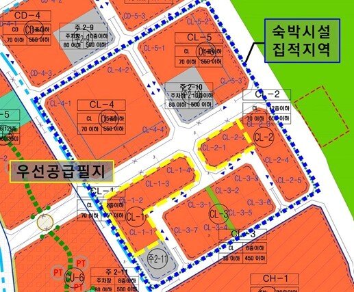 본문 이미지 - 세종시 나성동 숙박시설 우선 공급지역 (행복청 제공) / 뉴스1 