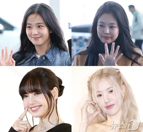 본문 이미지 - 블랙핑크 지수(왼쪽 위, 시계방향),제니,로제,리사 ⓒ 뉴스1 DB