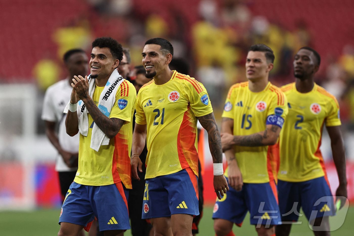 본문 이미지 - 콜롬비아는 2024 코파 아메리카 8강 진출을 확정했다. ⓒ AFP=뉴스1