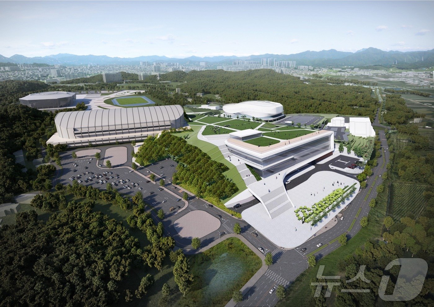 본문 이미지 - 강릉 ITS 세계총회 컨벤션센터 조감도.(강릉시 제공)