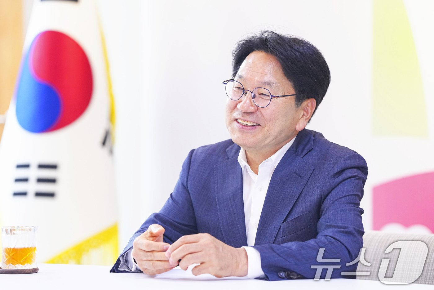 본문 이미지 - 취임 2주년을 맞아 뉴스1과 인터뷰하는 강기정 광주시장.(광주시 제공)/뉴스1 