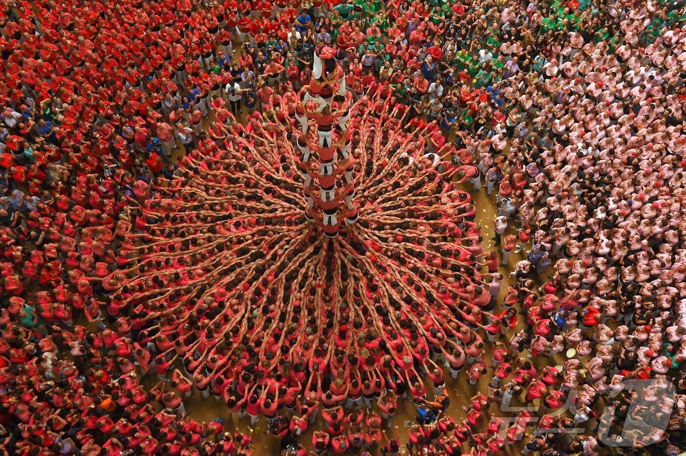 본문 이미지 - 바르셀로나의 메르세 축제ⓒ AFP=뉴스1