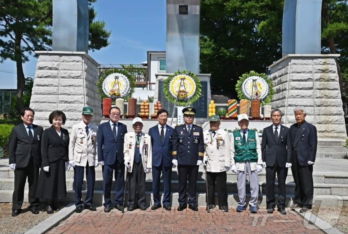 본문 이미지 - 강원경찰청, 제69회 현충일 추념식.(강원청 SNS 캡처)